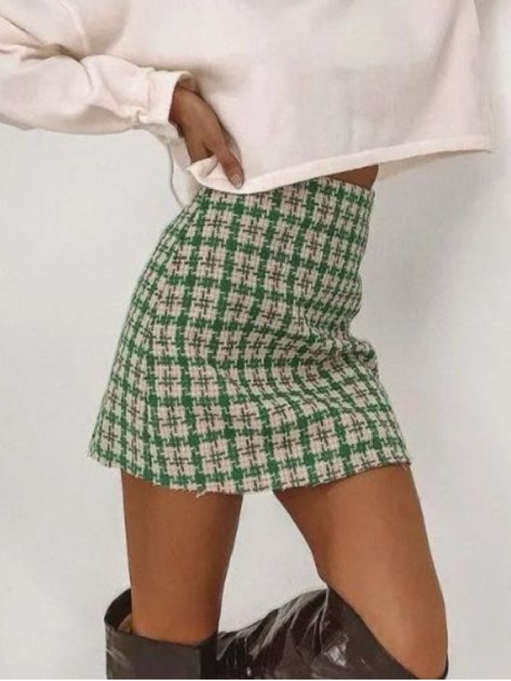 🌸Princess Polly Nicola Mini Skirt in green Size 12